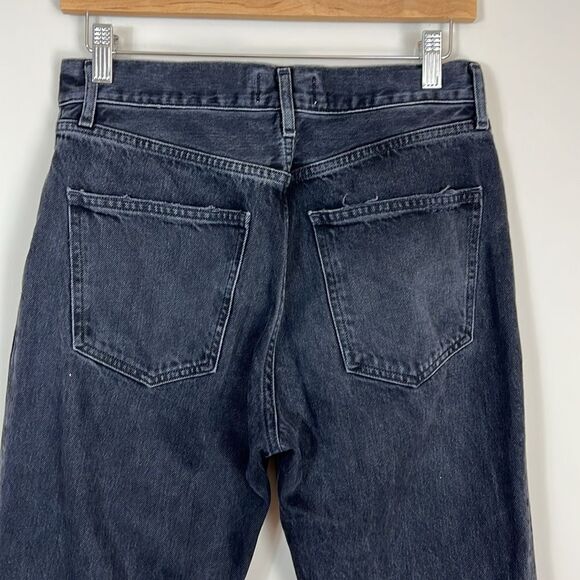 AGOLDE Women’s Black LANA ‘90s High Waist Straight Leg Jeans Size 26 - Picture 4 of 10